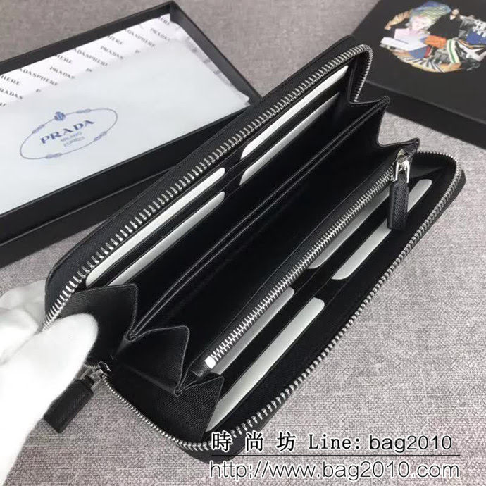 PRADA普拉達 官網同步 爆款 男士單拉鏈錢包 2ML317 DD1869